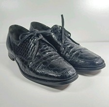 Tricker's Black Leather Mock