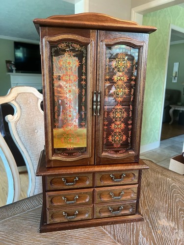 Vintage large wooden jewelry - vintage,