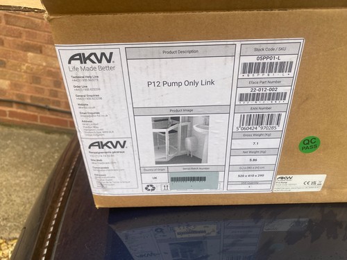 Akw p12 shower waste pump - waste,