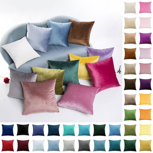 Plush velvet pillow case - plush,
