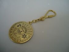 NAUTICAL CALENDER KEYRING BRASS A NEW GIFT MARITIME ROYAL NAVY KEY RING