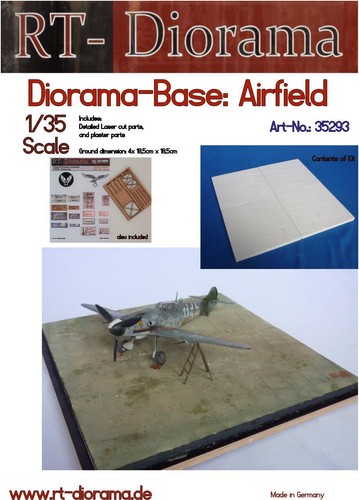 Diorama base airfield field - airfield,
