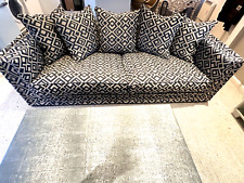 Ascension LaTorre 3 seater Sofa Geometric fabric heavy down filled rrp £11,800