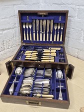 Silver plated cutlery set - silver,