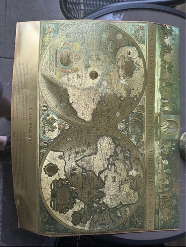 Gold foil blaeu - wall, of