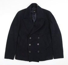 ASOS Men's Black Pea Coat