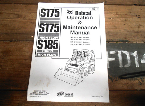 S175 bobcat operation and - s175,