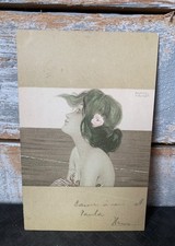 RAPHAEL KIRCHNER  ART NOUVEAU GLAMOUR Pmk 1902 Pub Druck V Max Herzig read des