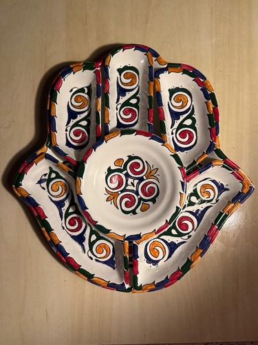 Moroccan artisan plates - artisan,