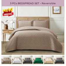 3 Piece Emboss Bedspread