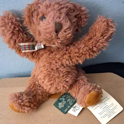 Russ brown bear plush - plush, soft