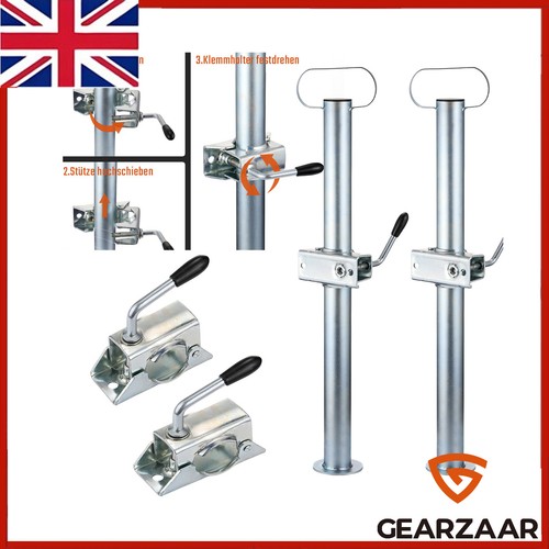 Pair trailer leg stands 48mm - stands, x