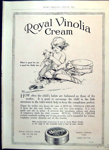 Old royal vinolia cream - vinolia, child