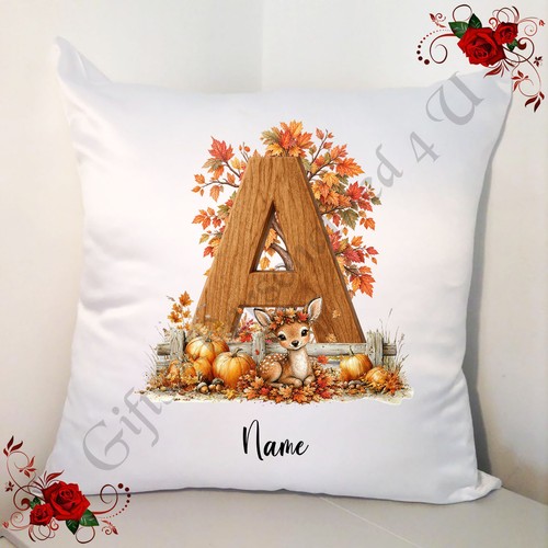 Personalised white cushion - personalised,