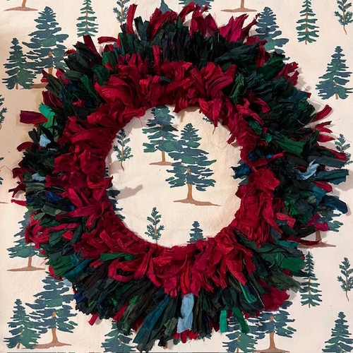 Silk sari ribbon christmas - sari,