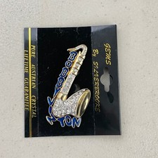 Vintage saxophone pin bobby - pin,