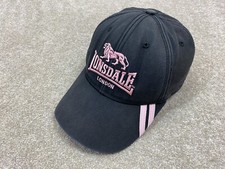 Lonsdale Cap Womens baseball hat Black Pink Adjustable Adult One Size