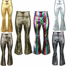 SHINY DISCO FLARES METALLIC