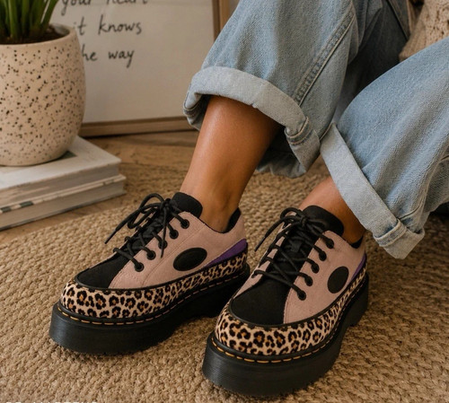 Martens buzz leopard pink - buzz,