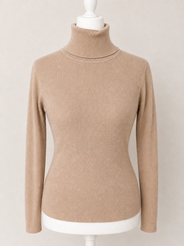 Ribbed roll neck - ribbed, –