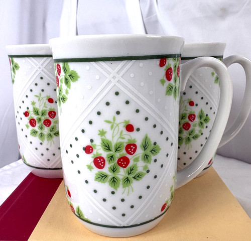Vintage swiss strawberry dot - swiss,