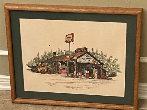 Vintage shell gas - shell, station