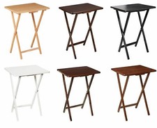 Folding Snack Table Wooden TV
