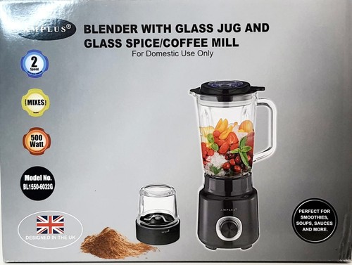 Blender with glass jug - glass,