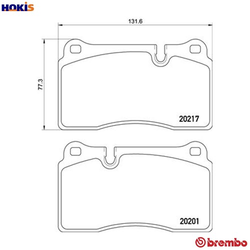 Brake pad set - set, disc