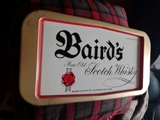 Rare Vintage Advertising Baird Taylor Metal Whisky Tray Glasgow