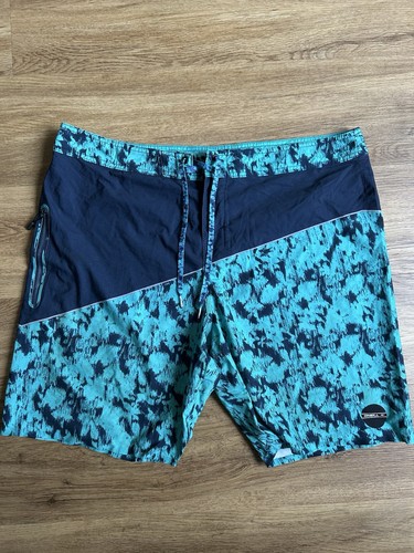 Neill teal navy patterned - teal,