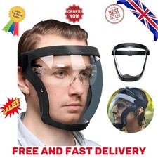 Full Face Shield Clear Visor Safety Mask Eye Protection Work Guard Protection UK