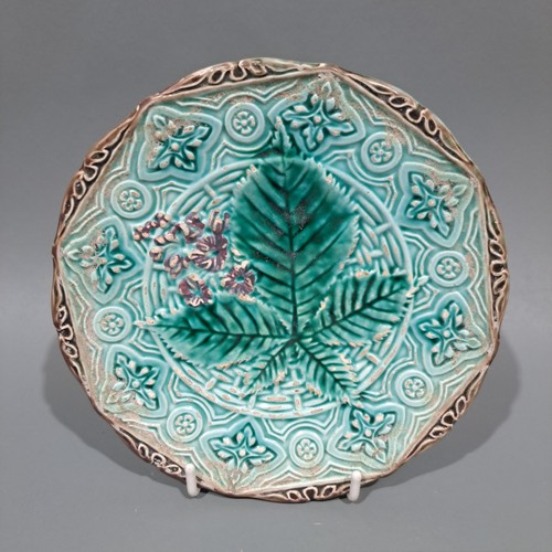 Vintage majolica plate - majolica,