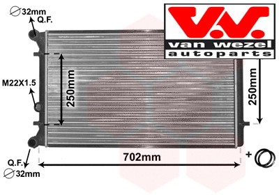 Coolant radiator 03002155 van - coolant,