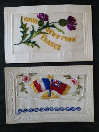 Antique wwi silk - wwi, hand