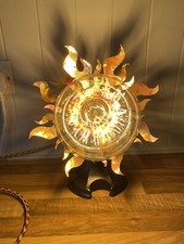 Fireball flame lamp Handcut Copper Shade 