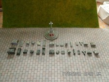 Model Railway  scenery N Gauge - Gravestones, War Memorial, Cenotaph