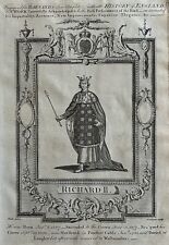 1783 Richard II, King Of England Original Antique Print