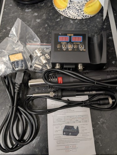 Soldering iron and heat gun - iron,