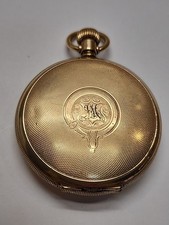 antique gold plated elgin pocket watch   