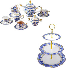 Elegant  Bone China Tea Set
