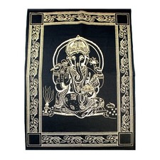 Black gold ganesha wall - black, &