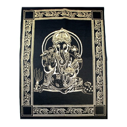 Black gold ganesha - &,