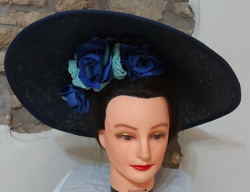 Ladies large flying saucer hat - ladies,