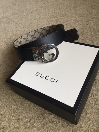 Gucci black reversible belt - gucci,
