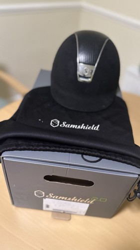 Samshield black riding helmet - samshield,