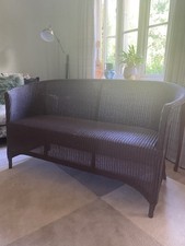 Lloyd Loom Fired Earth Sofa Aubergine Dark Purple