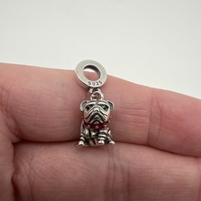 Bulldog Dog Puppy Charm s925