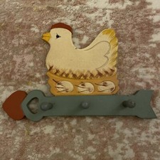 Vintage Chicken Egg Key Hook