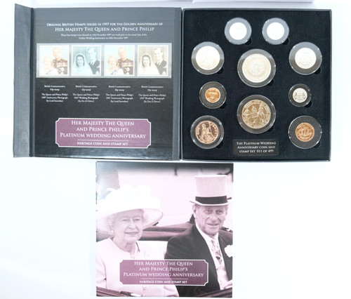 Heritage coin stamp set - &,